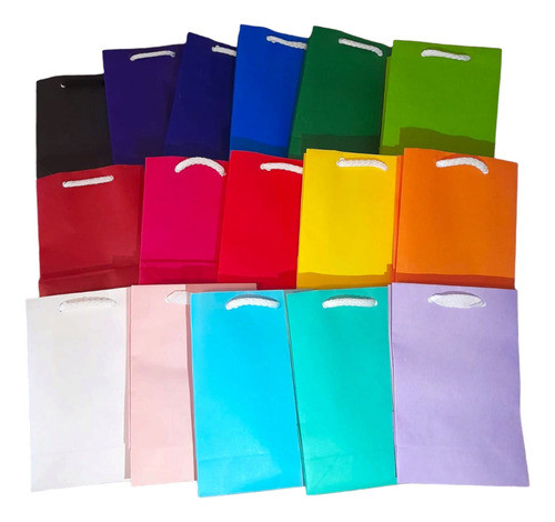 Bolsas De Papel De Colores Con Asas 0