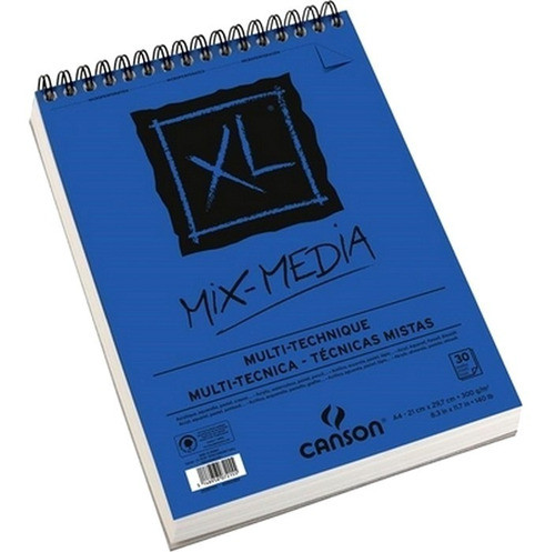 Bloco Canson Xl Mix Media A3 300g/m2 30 Folhas 1