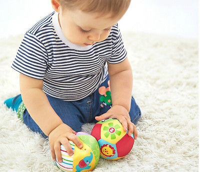 Niños Bebé Colorido Anillo Campana Paño Música Sentido Apren 1