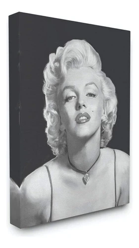 Stupell Industries Marilyn Monroe Retrato En Blanco Y Negro 0