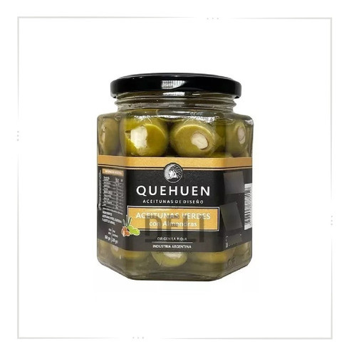 Aceitunas Verdes Rellenas Con Almendras Quehuen 360gr 0