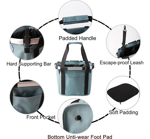 ~? Apollo Walker Bike Basket Desmontable Bicycle Handlebar B 1
