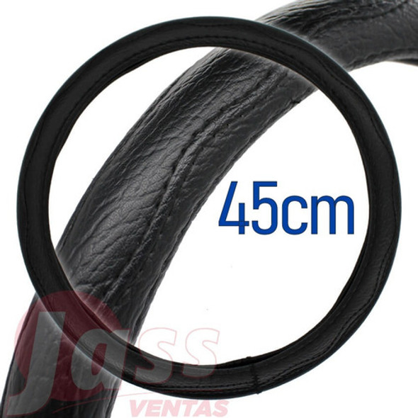 Cubre Volante Negro Premium Cuero Para Camion 45 Cm 1