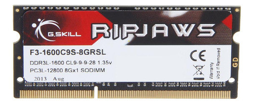 G Habilidad Ripjaws Serie 8 Gb 204 Pines Ddr3 Sodimm Ddr3 16 1