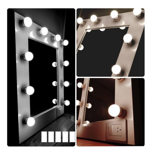 10 Focos Led Para Marco De Espejo De Maquillaje O Camarino 1