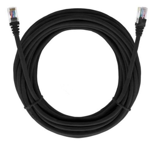 Cabo De Rede Cat6 5 Metros Preto Rj45 Crimpado Envio Rápido 0