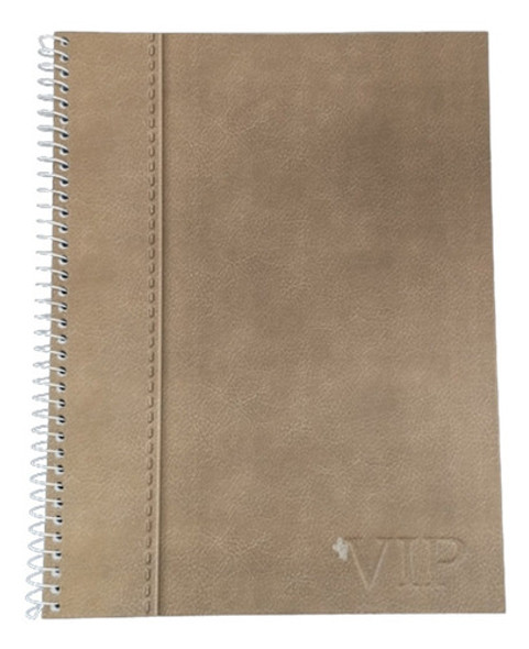 Cuaderno Asamblea A4 80 Hojas Tapa Dura C/ Espiral Vip Cuero 0
