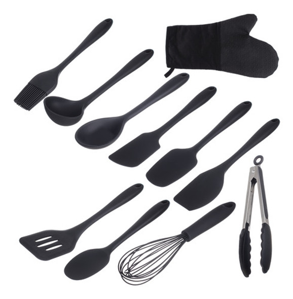 Jogo De Utensílios De Cozinha Weck 11 Peças Preta 0 Jogo De Utensílios De Cozinha Weck 11 Peças Preta 0