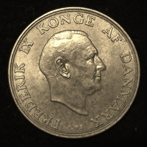 Dinamarca 2 Coronas 1957 Excelente Km 838.2 1