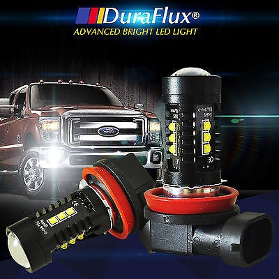 Duraflux 2 X 80w H11 Super Brillante Cree Blanco Led Niebla 1