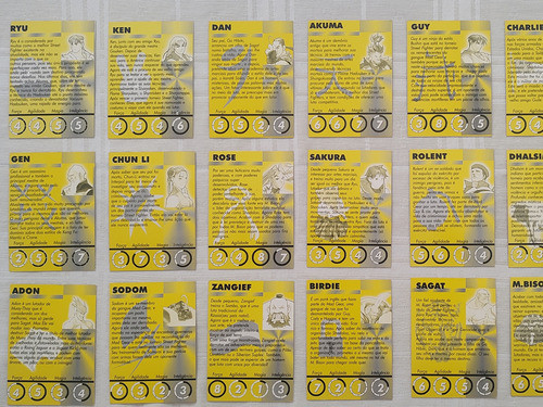 Cards Capcom Street Fighter Zero 2coleção Completa Com 18 1
