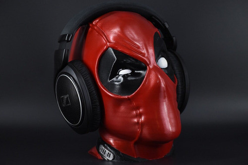 Suporte Para Fones Headset Headphone Gamer Deadpool Marvel 1