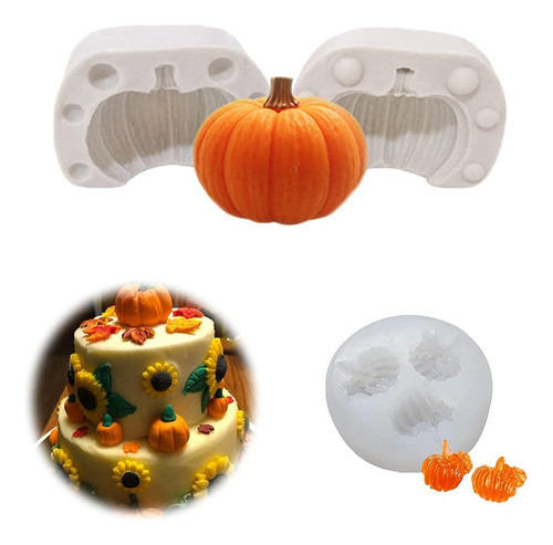 Moldes De Silicona De Calabaza De Halloween Vela De Resina F 0