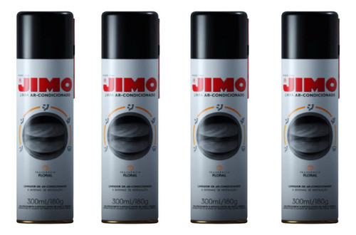Kit 4 Limpa Ar-condicionado Automotivo Carro Aero 300ml Jimo 0