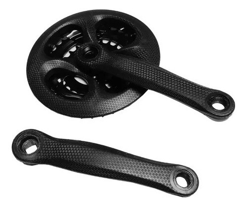 Palanca Triple Acero Simil Carbono Eje Cuad 42-34-24 Dientes 1