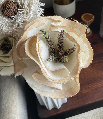 Flores Decorativas En Tela . Somos Hojitas By Ro 1