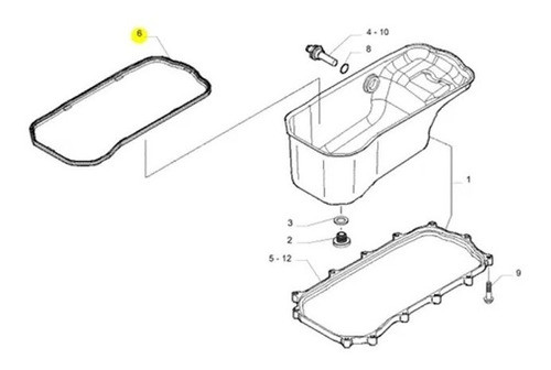 Junta Guarnição Carter Daily Original Iveco 5802102055 1