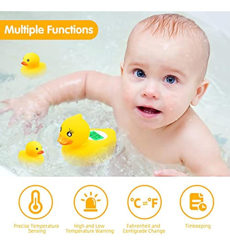 Smerrag Duck Bath Thermometer Baby Safety Water Termómetro P 1