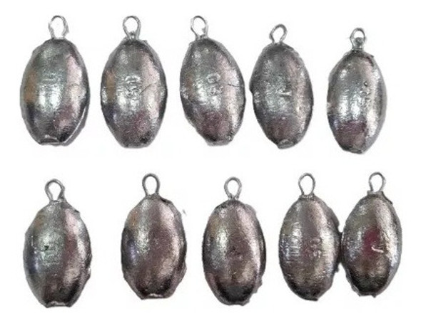 Plomadas 40 Grs X 10 Unidades Pesca Pejerrey 1