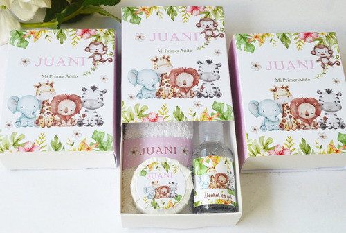 10 Cajas Personalizadas Set Spa Toalla Jabón Gel 0