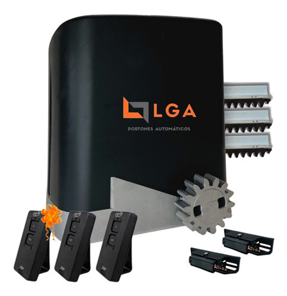 Kit Motor Porton Corredizo Automatico Ppa Home 3 Controles 0