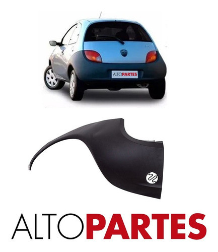 Puntera Paragolpe Trasero Ford Ka 97 98 99 2000 2001 Izquier 1