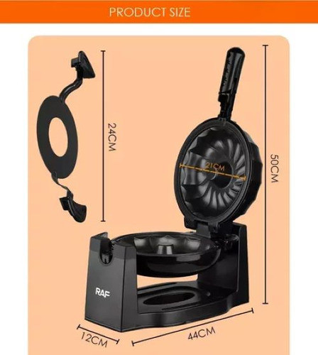 Cocina Electrica Tortas  Budines Giratoria Antiadherente Raf 1