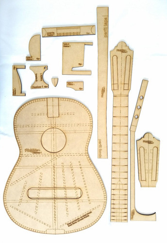 Plantillas De Guitarra Clásica - Luthier 1