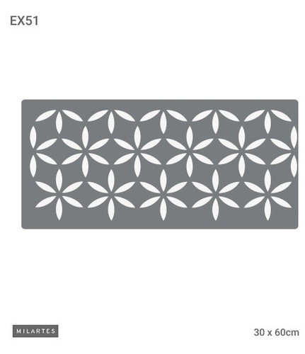 Stencil Petalos Decorativos Plantillas Milartes Ex 51 0