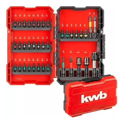Juego Puntas Alto Impacto Atornillador 37 Piezas Kwb 1
