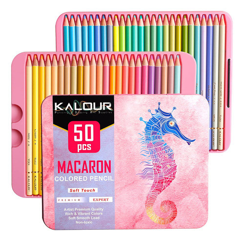 Kit De 50 Lapices De Colores Pastel Para Dibujar 0