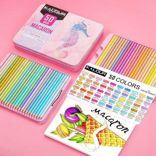 Kit De 50 Lapices De Colores Pastel Para Dibujar 1