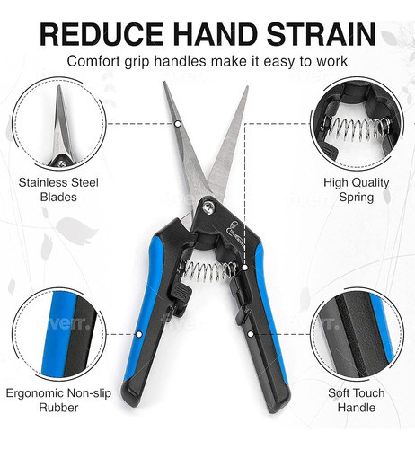 Hydroponic 2pack Microtip Straight Blade / Curved Blade Flow 1