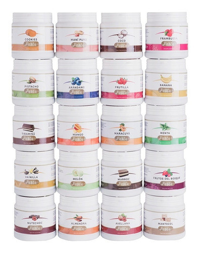 Combo 6 Pastas P/saborizar Rellenos, Mousses 250gr Top Class 0