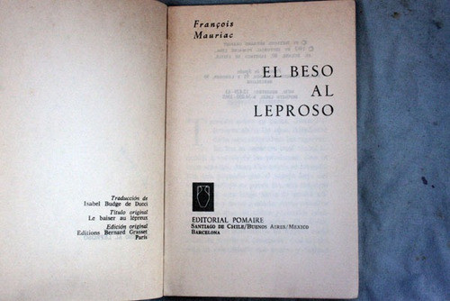 El Beso Al Leproso, Francois Mauriac 1