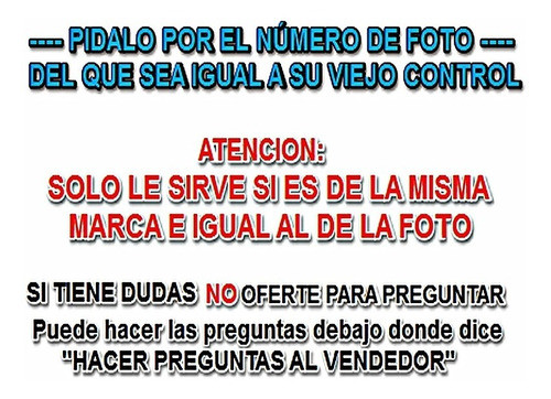 Control Remoto Tv James Directo No Universal Envío 1