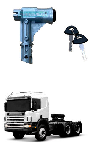 Trava Ignicao Para Scania P94 114 124 Serie 4 Com 2 Chaves 0