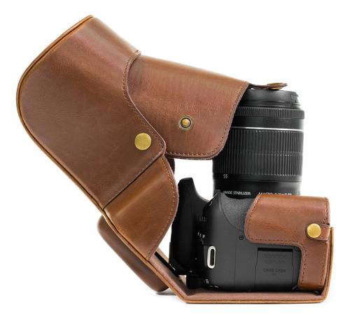 Bolsa De La Caja De La Cámara De Cuero De Protección Megagea 1