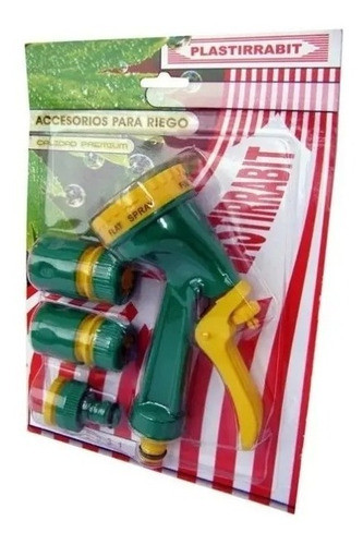 Pistola Para Riego Manguera Con Acoples Lanza Pistola 0