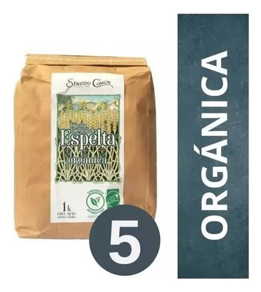 Espelta Integral Sentido Comun 5 Packs De 1 Kg 1