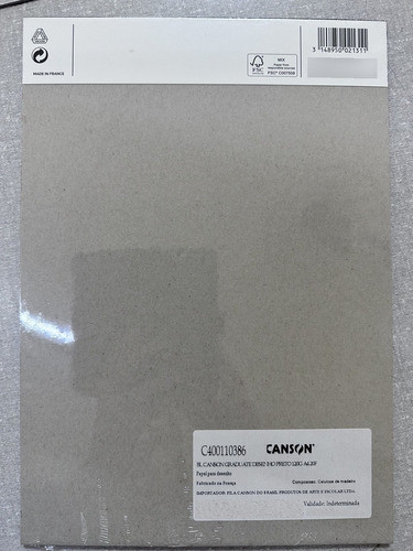 Bloco Desenho Preto A4 20fls 120g Canson 1