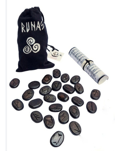 Runas Vikingas+bolsa Rúnica+ Amuleto De Protección De Regalo 0
