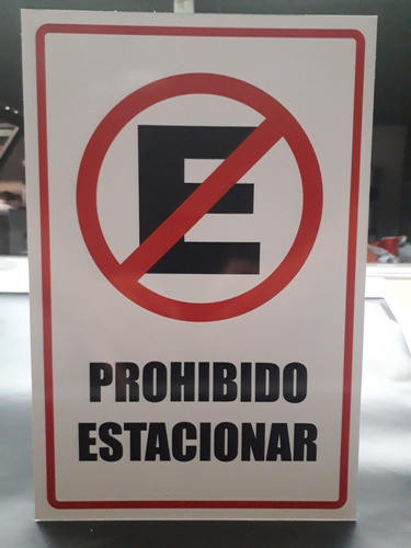 Cartel No Prohibido Estacionar 1