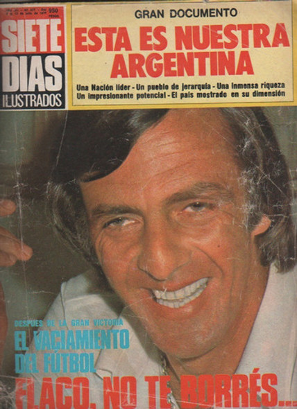 Revista Siete Dias * Memotti, Migre, Bogani  Año 1978 Nº 577 0
