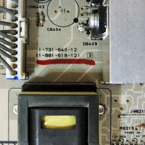 Placa Fuente 1-731-640-12 / Sony Klv-32bx300 Panl Lty320ap04 1