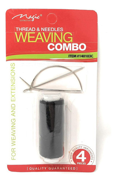 Kit De Tejido Y Costura, Incluye Agujas Y Hilo Negro 0