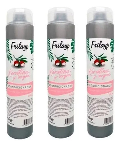 Pack Acondicionador Frilayp Keratina Y Argán 370ml X3u 0