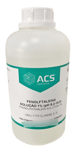 Fenolftaleína 1% Solução - Frasco 1 Litro 0