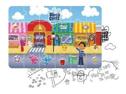 Puzzle Mega Gigante De Piso 20 Piezas Las Pistas De Blue 1