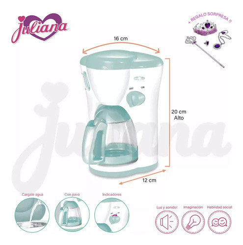 Set Juliana Mi Primera Cafetera Y Mi Primer Juego De Té 1
